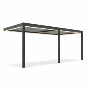 Pergola Aluminiowa Ogrodowa 400×800 cm PREMIUM LED
